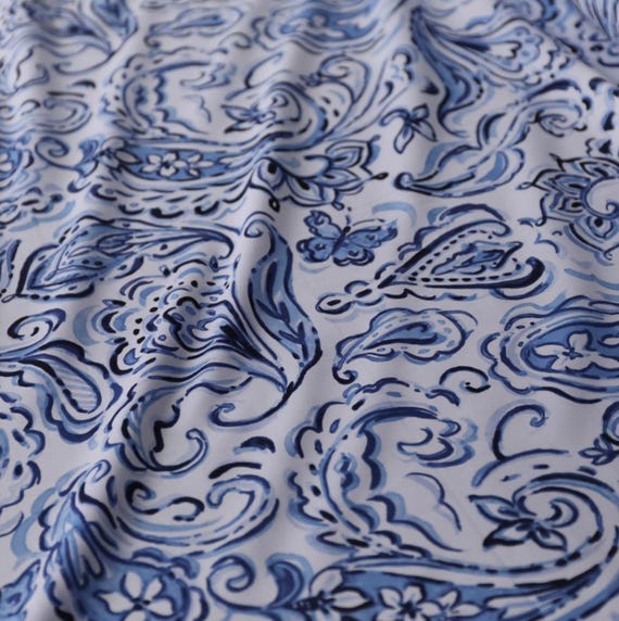 Floral Print cotton fabric by the yard