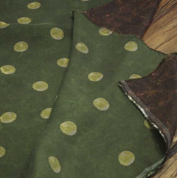 Print cupra fabric, Polka dots cupro fabric by the yard