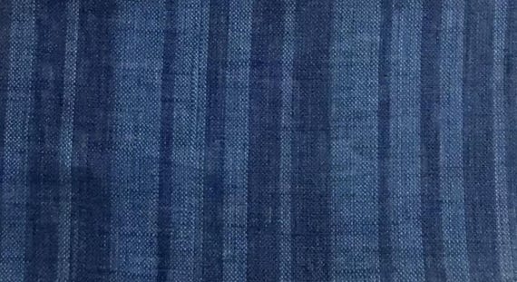 Striped linen fabric by the yard