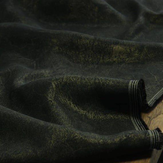 Print cupra fabric, Metallic print cupro fabric by the yard