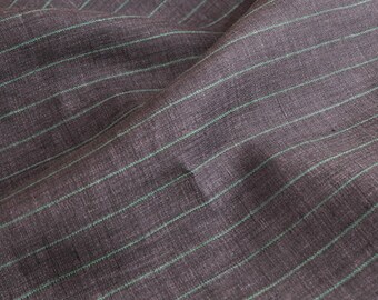 Multi color options Striped hemp fabric by the yard