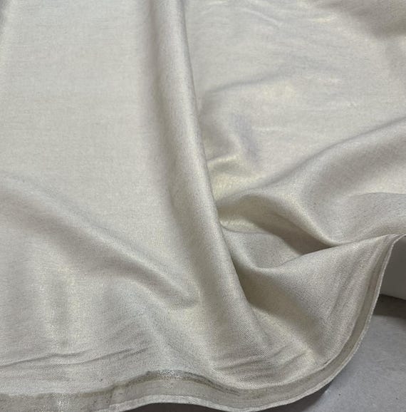 Metallic Linen fabric by the yard