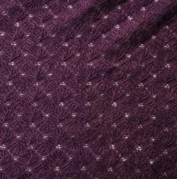 Jacquard Hollowed Wool fabric by the yard