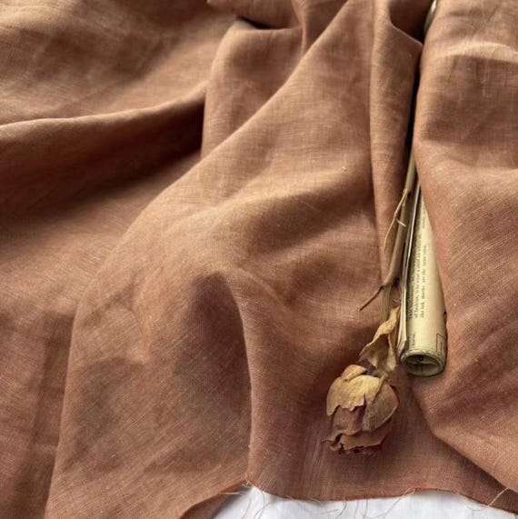 Yarn dyed linen fabric by the yard