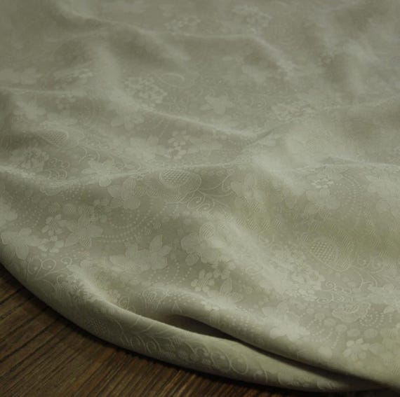 Jacquard cupra cupro fabric by the yard