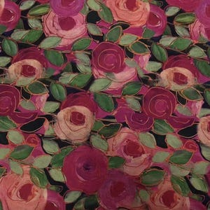 Jacquard Print Gambiered silk fabric by the yard