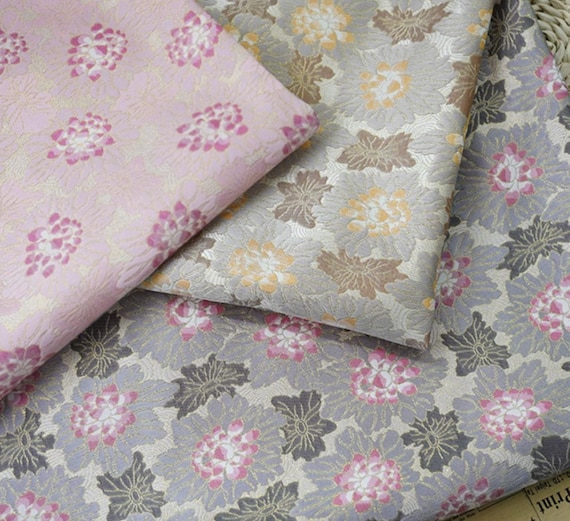 Multi Color Options Jacquard brocade fabric by the yard