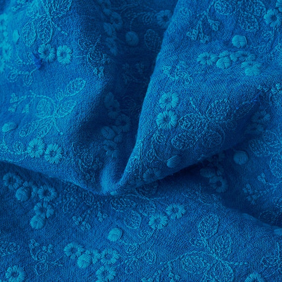 Tissu lin en lin Tissu bleu broderie, tissu lin coton par yard brodé 14b16d Tissu lin en lin Tissu bleu broderie, tissu lin coton par yard brodé 14b16d