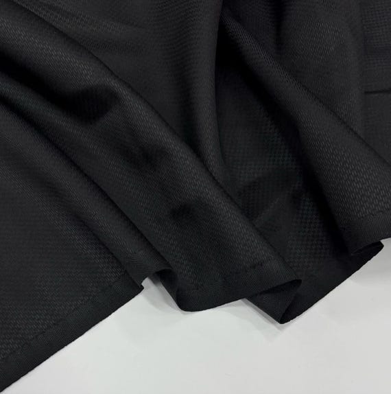 Jacquard Worsted Wool fabric by the yard