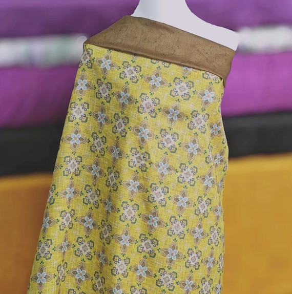Print Hemp Fabric by the yard