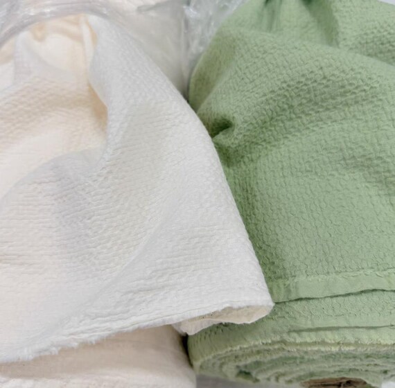 Textured cotton fabric by the yard