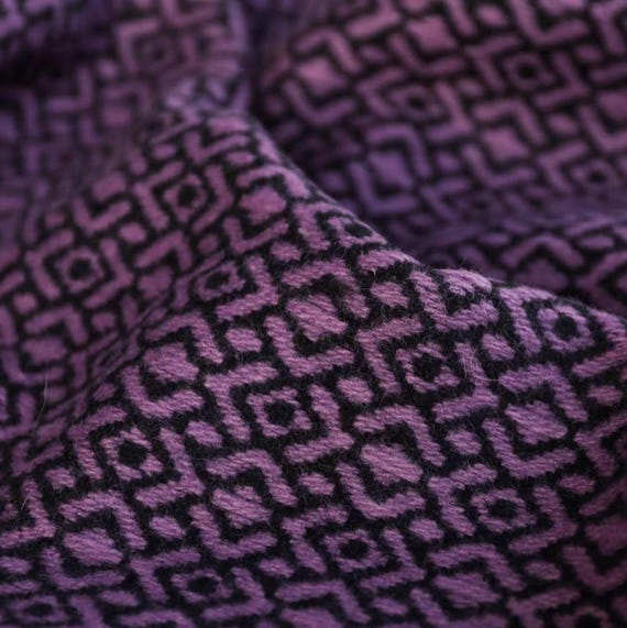 Jacquard Wool fabric by the yard