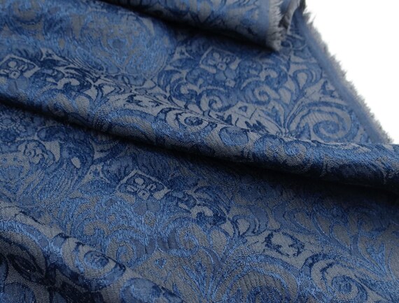 Jacquard brocade fabric by the yard