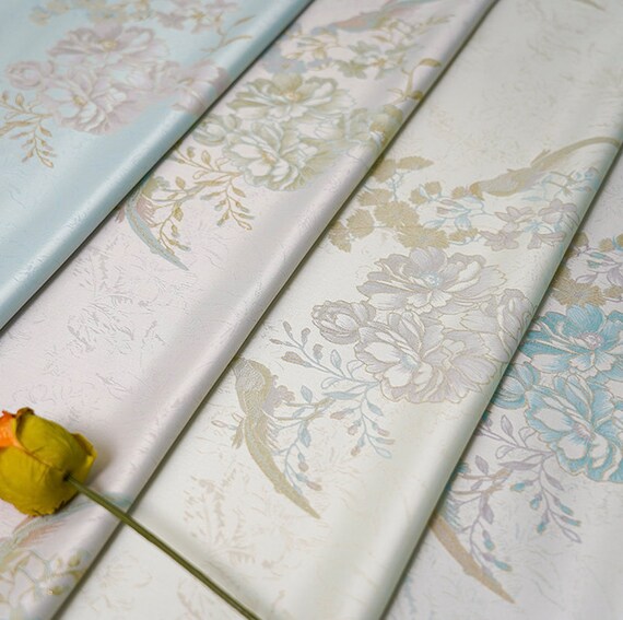 Jacquard fabric, metallic fabric, brocade fabric by the yard