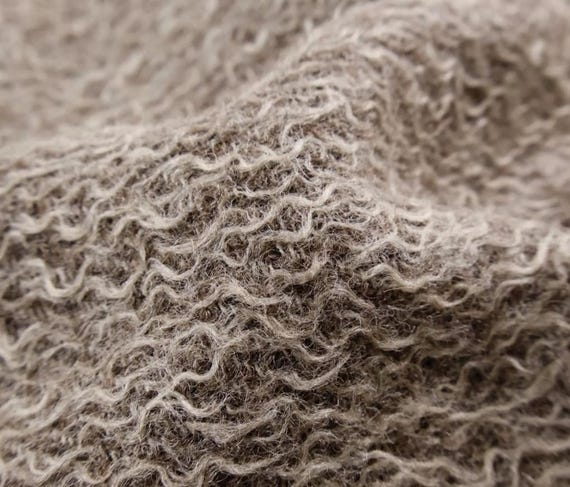Alpaca wool fabric by the yard