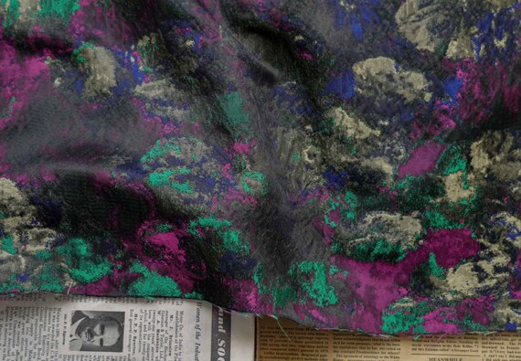 Jacquard brocade fabric by the yard