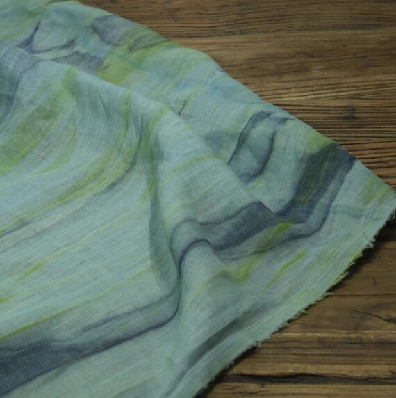 Print ramie fabric by the yard