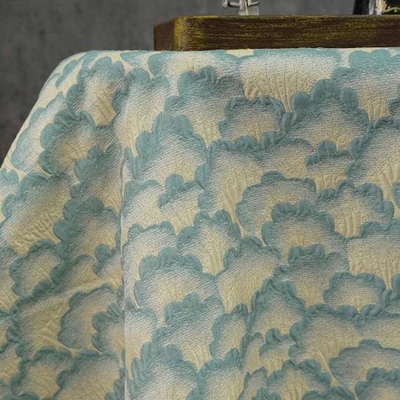 Jacquard textured fabric by the yard