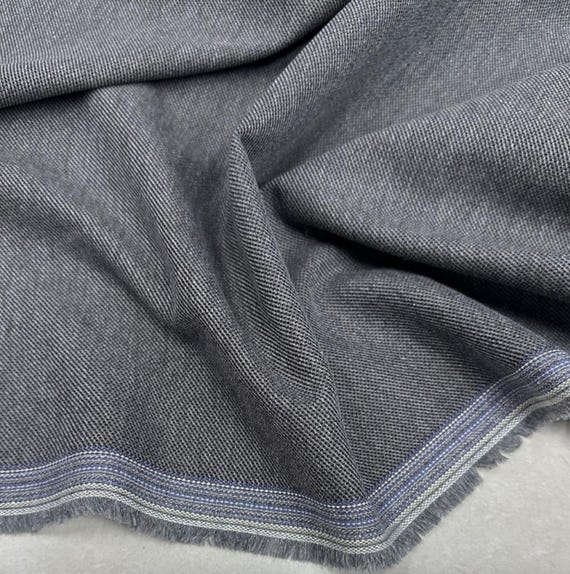 Twill Yarn dyed linen fabric by the yard