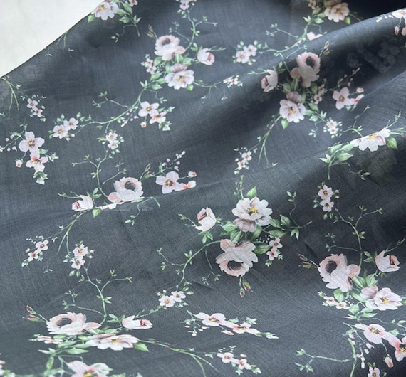 Print ramie fabric by the yard