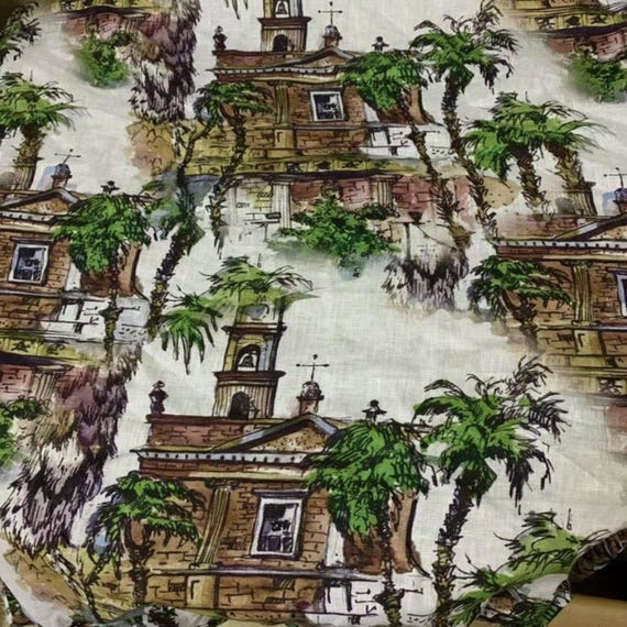 Print Linen fabric by the yard