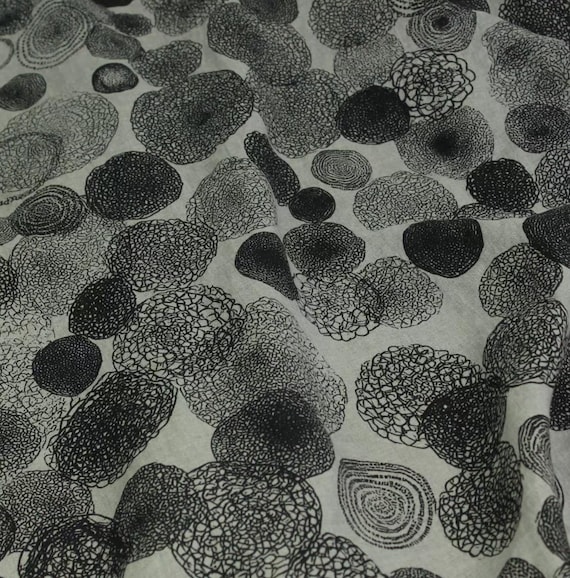 Print linen fabric by the yard