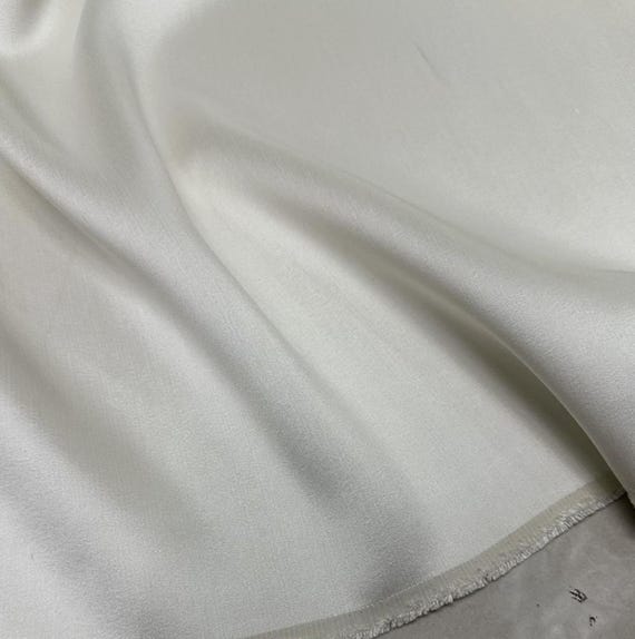 Silk wool fabric by the yard
