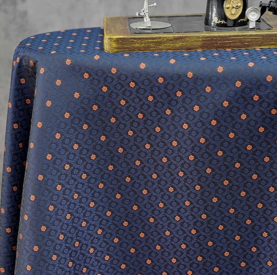 Jacquard floral fabric by the yard