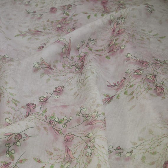 Print ramie fabric by the yard