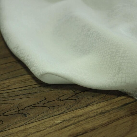 Jacquard cupra cupro fabric by the yard