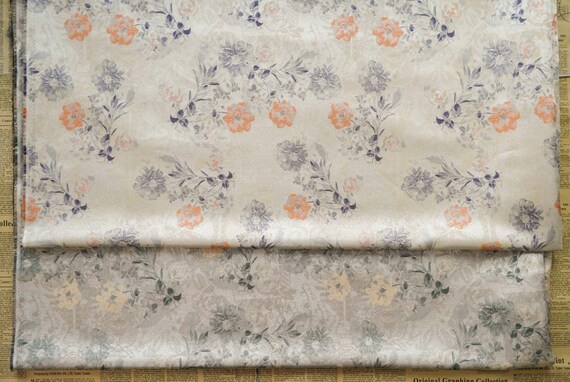 Jacquard brocade fabric by the yard