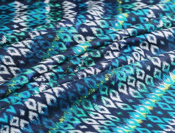 Print linen fabric by the yard