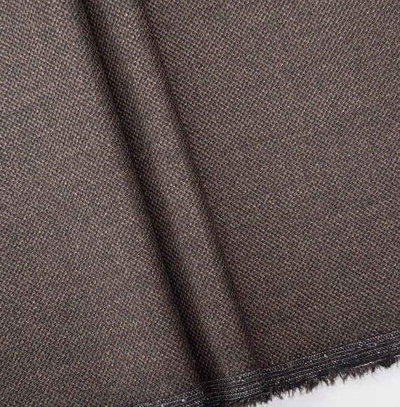 Coffee Wool fabric by the yard SUITING Fabric