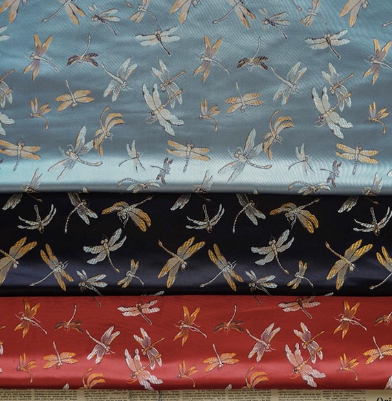 Jacquard brocade fabric by the yard