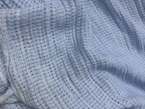 Hollowed mesh linen fabric by the yard