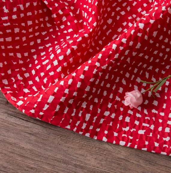 Textured cotton fabric by the yard