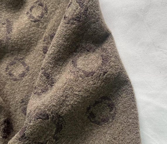 Jacquard wool fabric by the yard