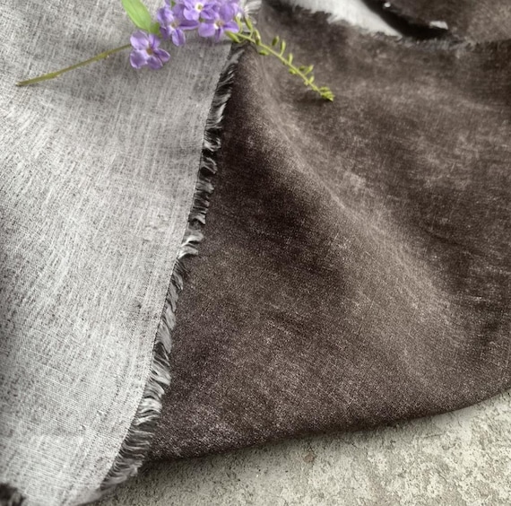 Special dyed linen tencel fabric by the yard