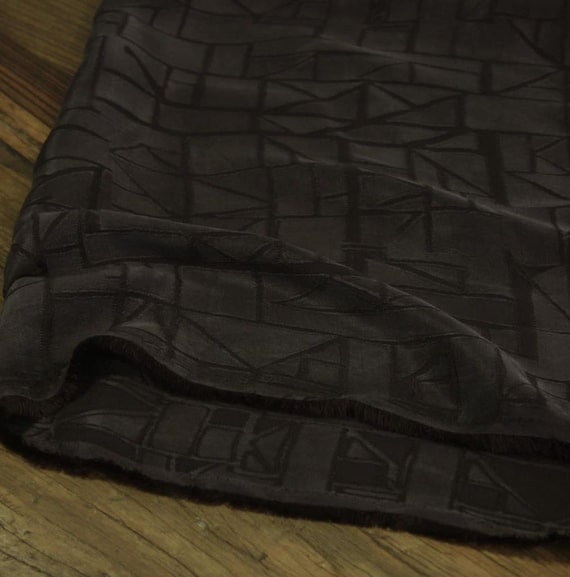 Jacquard cupra cupro fabric by the yard