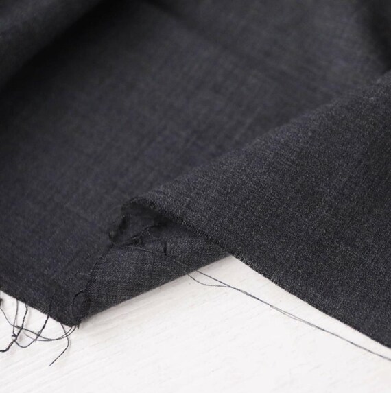 Worsted Wool fabric by the yard SUITING Fabric