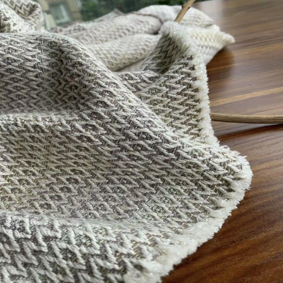 Jacquard Heavy Weight Hemp fabric by the yard