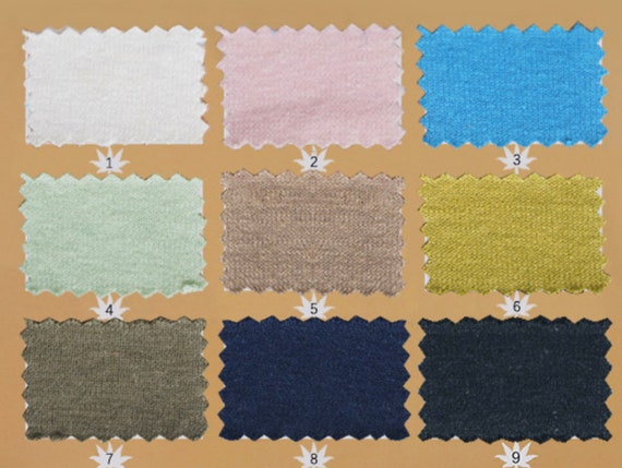350gsm Knit hemp organic cotton jersey fabric by the yard