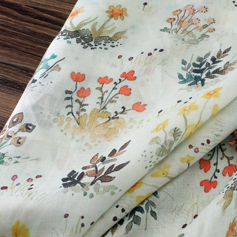 Print ramie fabric light weight ramie fabric by the yard