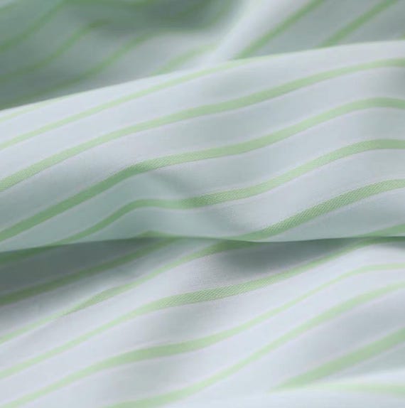 Striped cotton fabric by the yard
