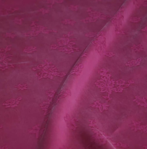 Jacquard cupra cupro fabric by the yard