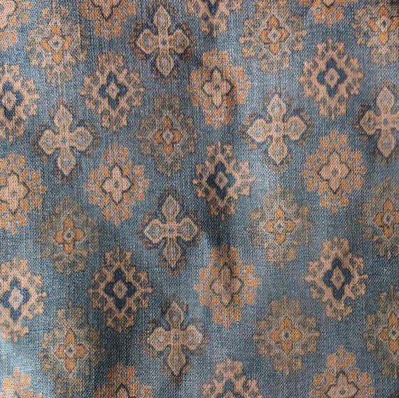 Print linen fabric by the yard