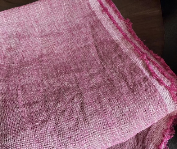 Yarn dyed iridescent linen fabric by the yard