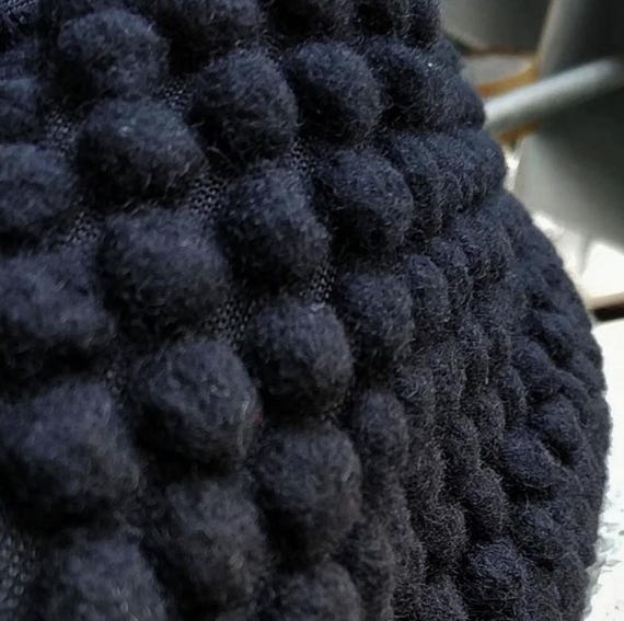 Jacquard Dotted Knit Wool fabric by the yard