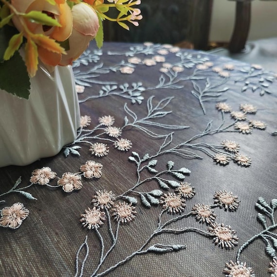 Embroidery lace fabric By the yard