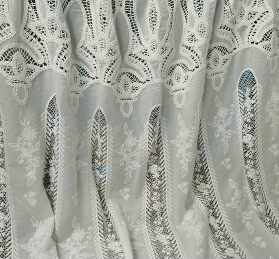 Embroidery cotton fabric By the yard